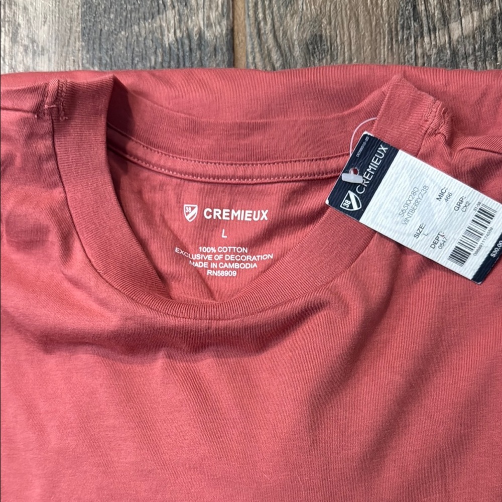 Daniel Cremieux Pink Short Sleeve Tee - Picture 2 of 4